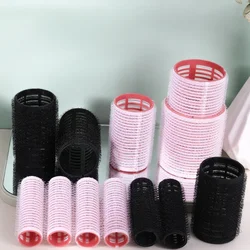헤어롤 6pcs Hair Rollers Heatless Hair Curlers No Heat Hair Bangs Volume Self-adhesive Hook Curlers DIY Styling Tools & Accessories