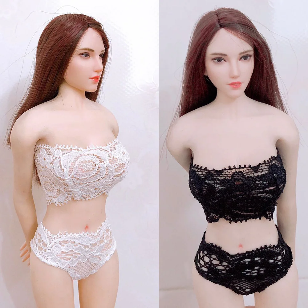 

IN STOCK 1/6 Scale Sexy Lace Lingerie Panties Tube Top Bra Underwear Panties Accessory Model for 12 inches Body