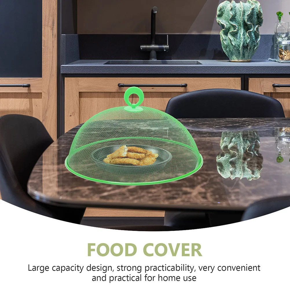 

2Pcs Large Cooking Mesh Net Tent Food Dish Cover Cuisine Protective Inflatable Dust Proof Fly Proof Party Kitchen Use
