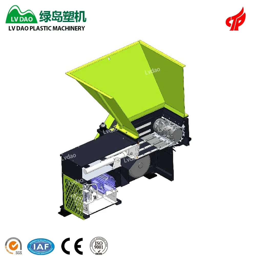 Plastic recycling machine Lvdao manufacture industrial high capacity plastic strap shredder machine