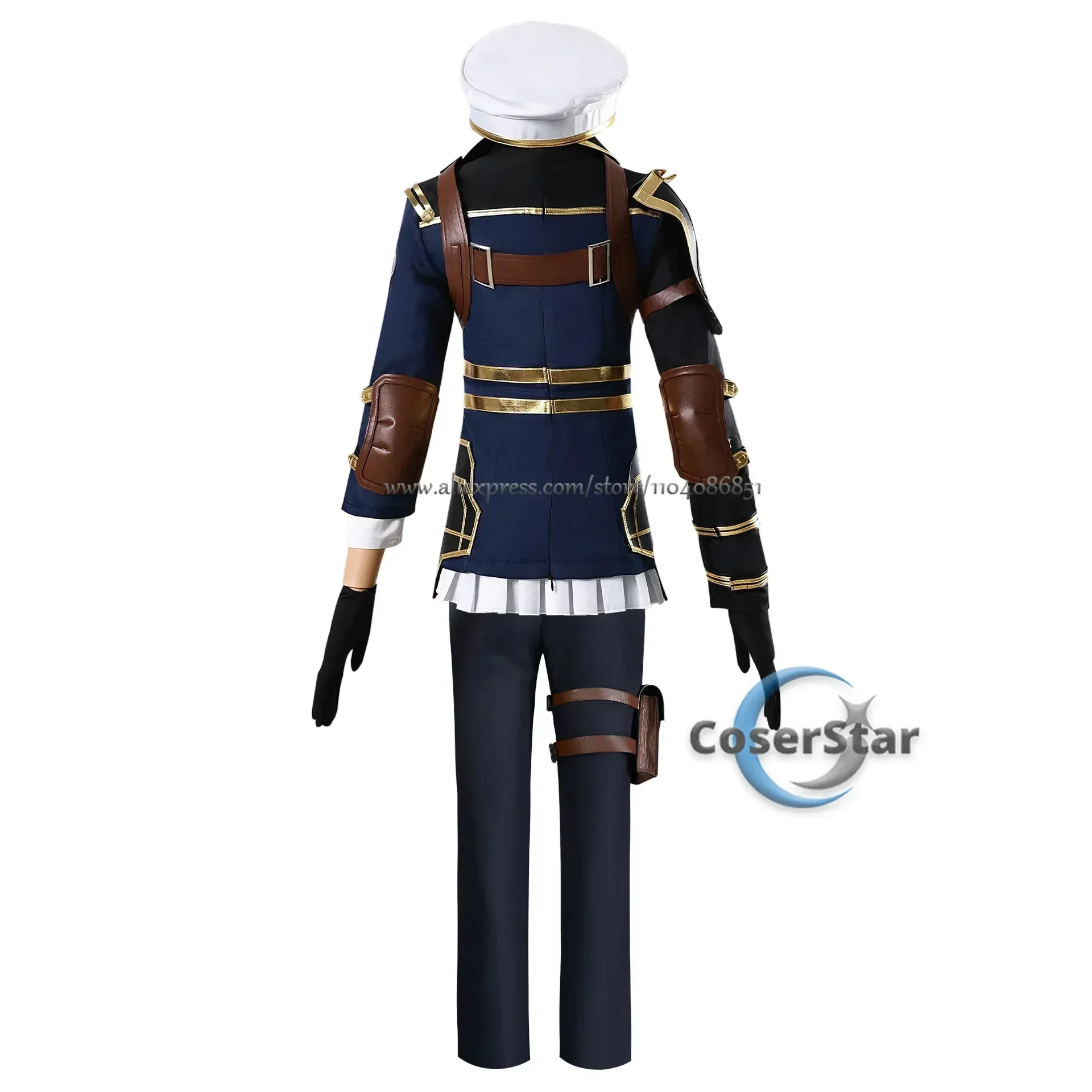 In Voorraad Arcane Caitlyn Kiramman Cosplay Kostuum Anime LOL Arcane Vi Cosplay Uniform Outfits Carnaval Pak Halloween Kostuum