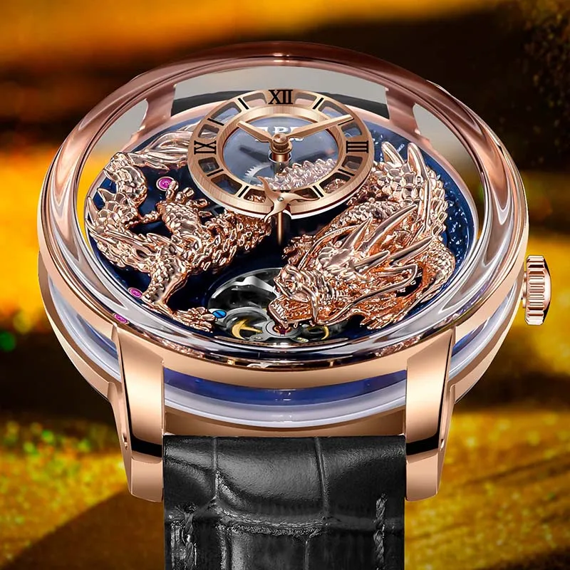 2025 NEW PINDU Design Tianlong Dial Men Mechanical Watch NH35 Movement Sapphire Waterproof top-level Automatic movement Watch