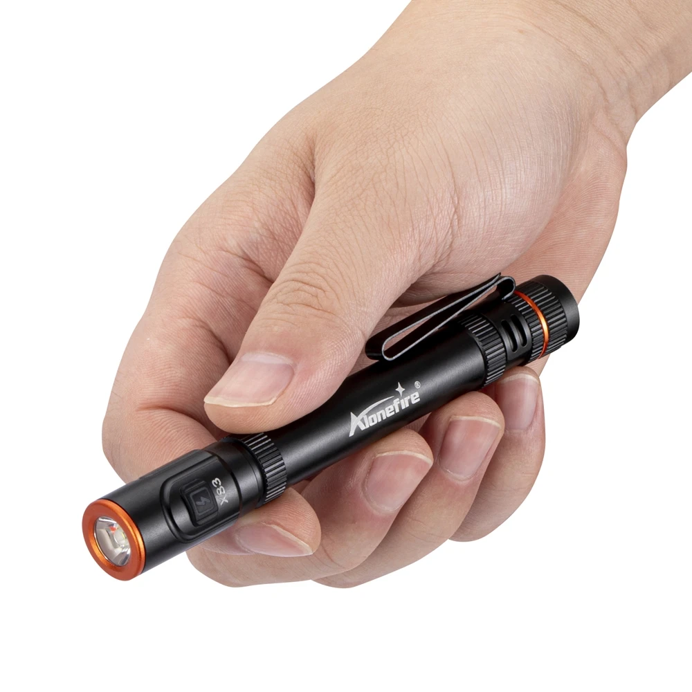 Mini EDC High Bright Pen Flashlight USB Rechargeable Magnet Small Pen Clip Torch Outdoor Camping Hiking Emergency lighting Light