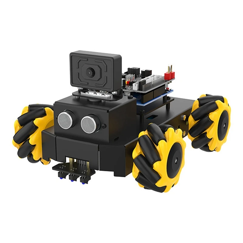 AI Smart Robot Kit For UNO R3 Mecanum Wheel With ESP32 Camera App Control FPV Video For STEM Programming Education Kid