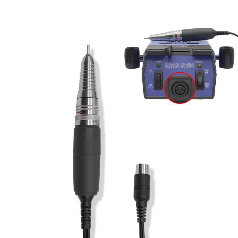 Sup200 Core Electric Manicure Pen 35000 RPM Nail Drill Handpiece Plastic Manicure Pedicure Tools for Nail Art Machine