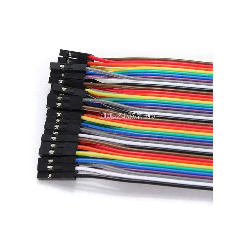 40pcs/Lot 2.54mm Dupont Line 1Pin Female to Female / Male to Male / Male to Female Jumper Cable Wire 10cm 15cm 20cm 30cm