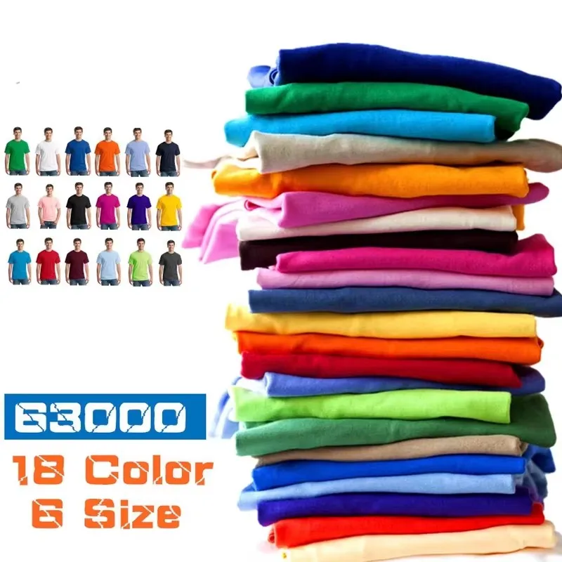 شحن Custon شعار القطن قصير الأكمام بلون س الرقبة قمم تي شيرت المحملة تخصيص طباعة التصميم الخاص بك المطبوعة للجنسين التي شيرت