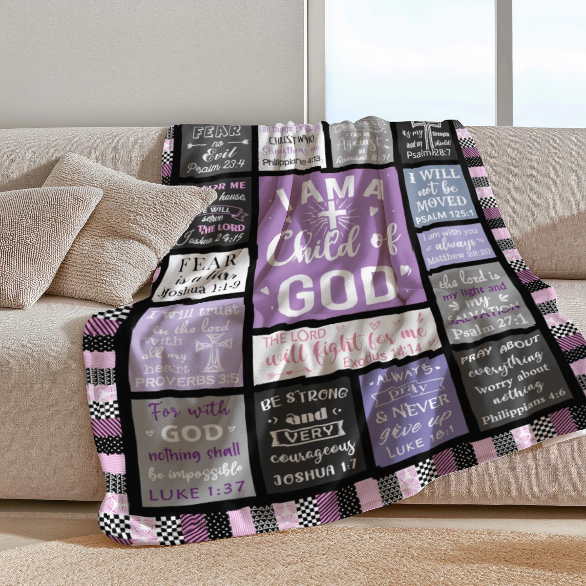 Bible Scripture Inspirational Blanket