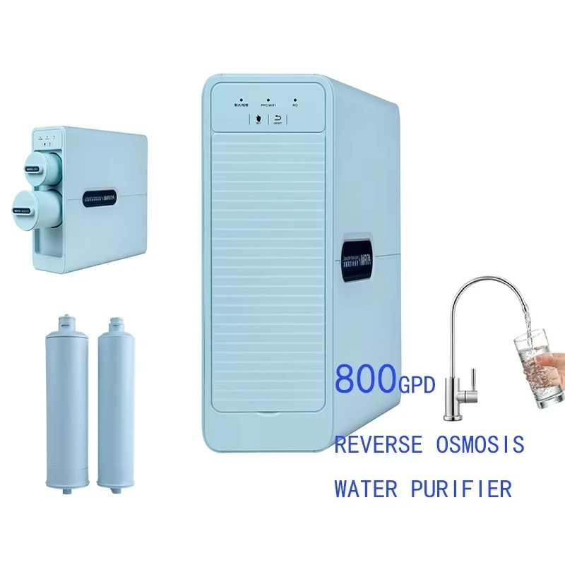 0.0001 micron household RO household reverse osmosis system 800GPD tankless water filter
