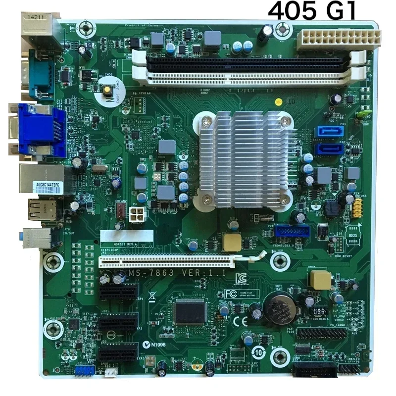 

Для HP 405 G1 MT материнская плата 729725-001 729642-001 MS-7863 VER:1.1 материнская плата 100% протестирована, ОК, полностью работает, бесплатная доставка