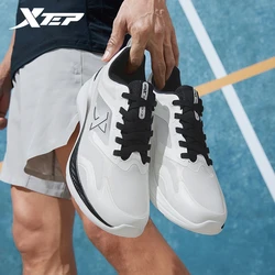 Xtep-Tênis de corrida Soft Rebound masculino, tênis esportivos, respirável, antiderrapante, amortecimento, 876219110019, verão, 2024