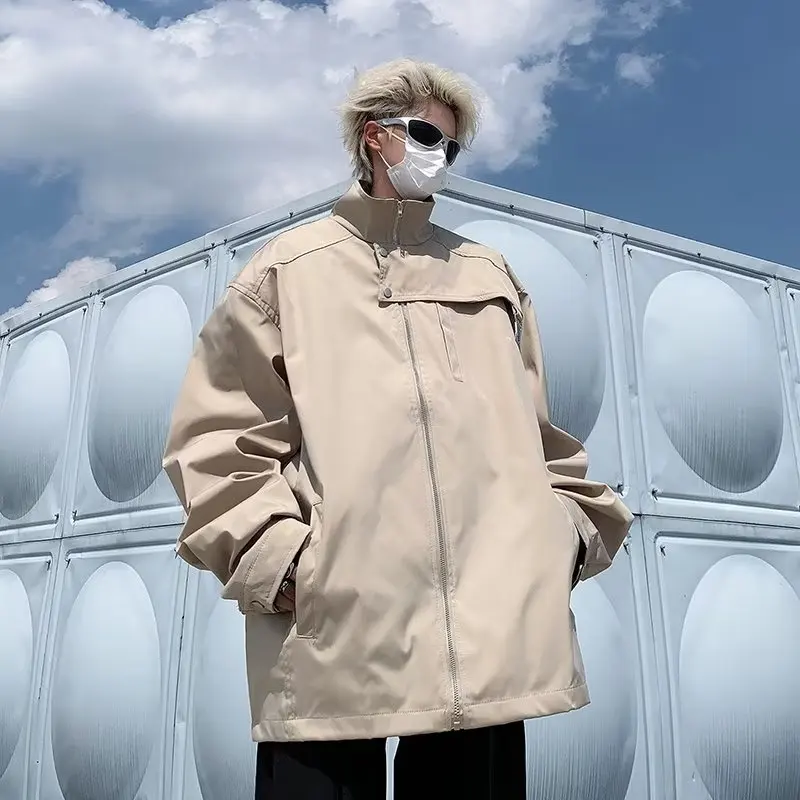 Autumn Winter Large Size Men's Flight Jaet Street Sle Design Functional Coat High Street Trend 250 Pou Casual Outerwear