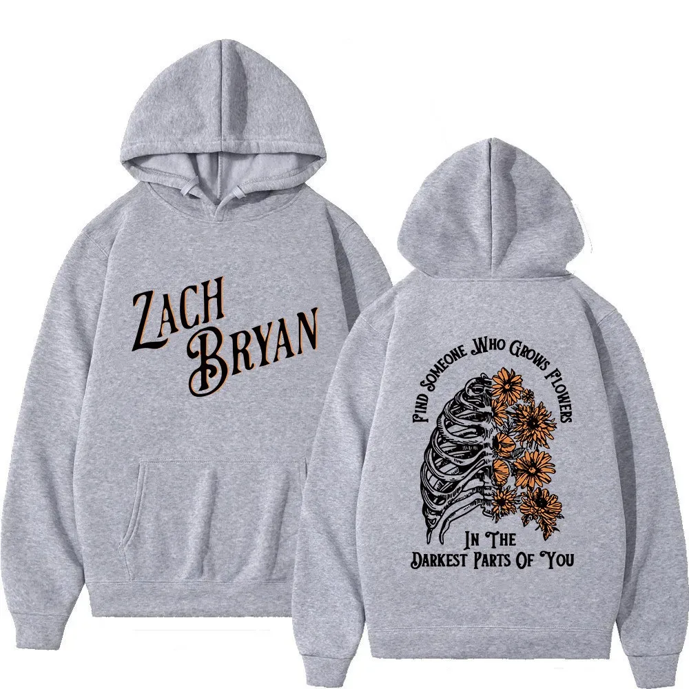 2024 Fashion Cross border Amazon Europe and America Zach Bryan Rap Singer Printed Men\'s and Women\'s Hooded Sweatshirt