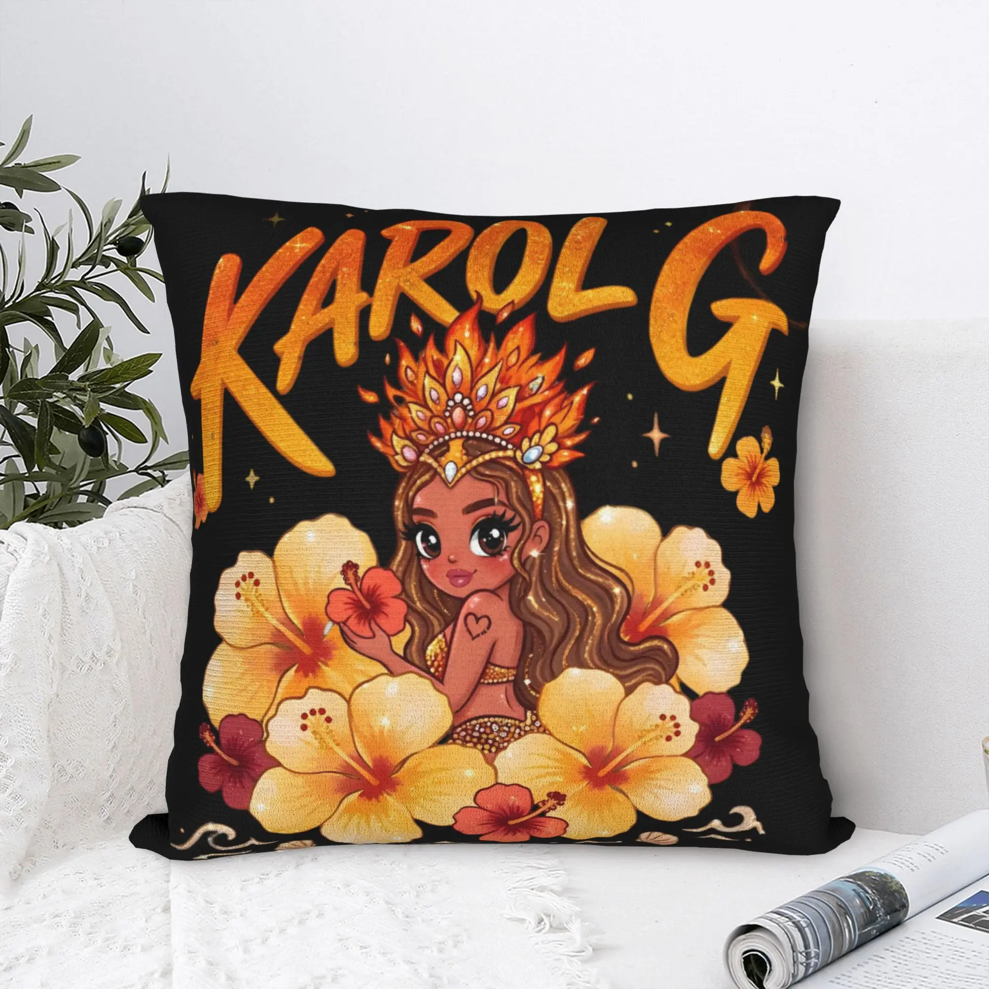 No Me Arrepiento De Sentir Tanto Karols G NMADST  Pillowcases Merchandise Soft Cushion Cover  Throw Pillow Cover