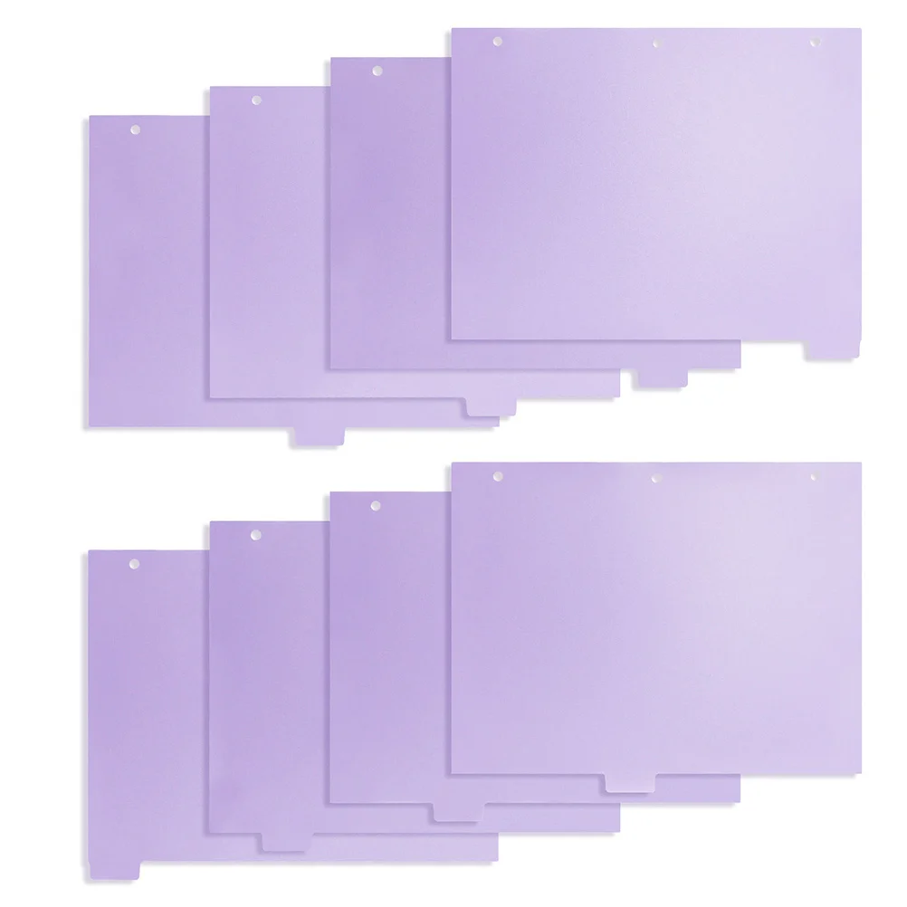 6 Pcs Separator Page Binder Tabs Dividers Notebook Colored Removable Labels The Notepad A4 Plastic Aesthetic Pocket