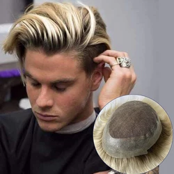 Brown /613 Australia ----Male Hair Prosthesis Toupee Men Lace and PU Breathable Men's Wig For Men Natural Hairline Men Wig