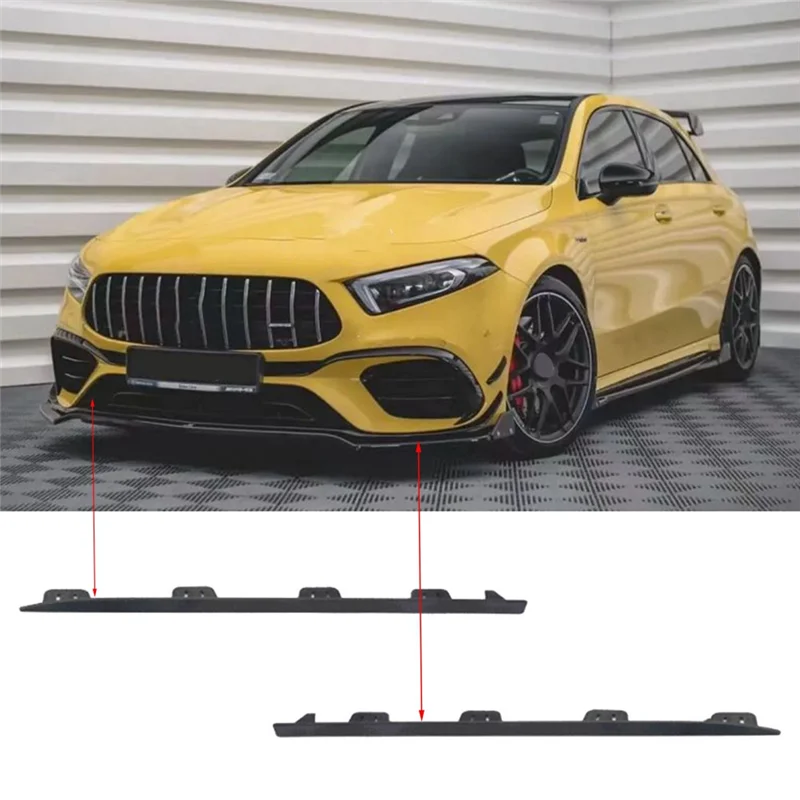 1 par de embellecedores de cubierta de parachoques inferior delantero de coche para Mercedes Clase A W177 2018 1778854303 1778854403