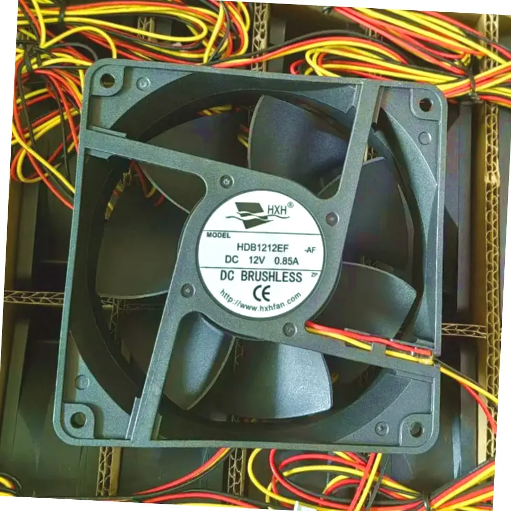 HXH HDB1212EF DC 12V 0.85A 120x120x38mm 3-Wire Server Cooling Fan