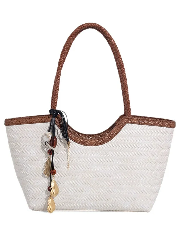 High Quality Leather Tote Bag Underarm Single Shoulder Women's Bag Luxury Fashion Versatile Business Mother Daughter Bag