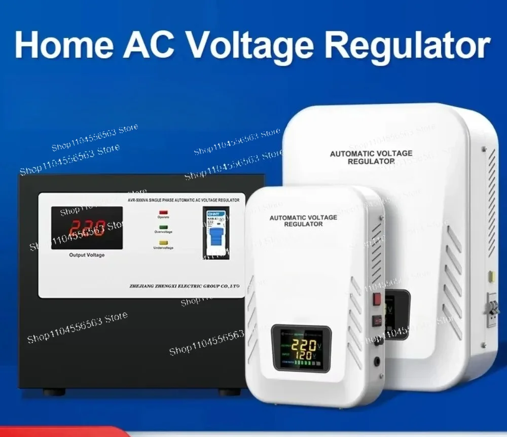 ​​Wall Mounted 1-2kVA Home AVR, 220V Automatic Voltage Regulator Stabilizer for Household Appliances Protection
