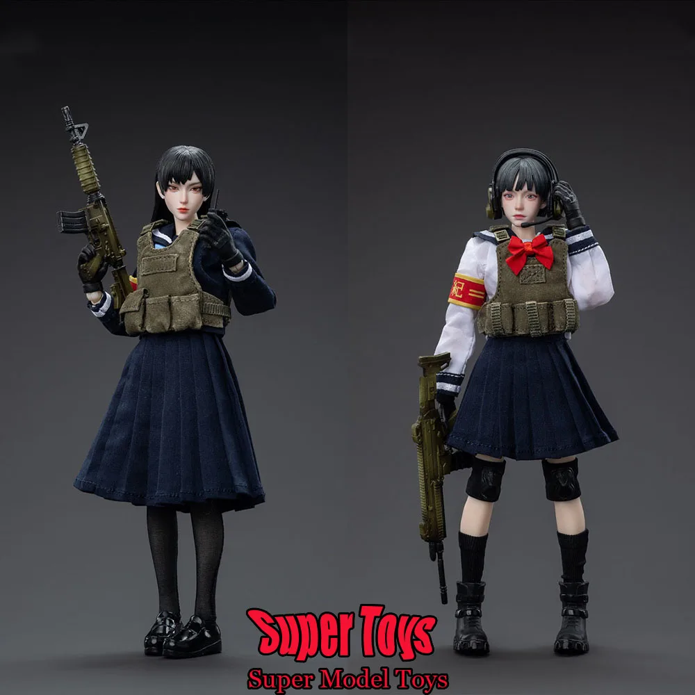 

JOYTOY 1/12 Female Soldier Chaos Frontline Maple Leaf Tactical Team 6inch Action Figure Model Gifts Anime Collection Model Toy