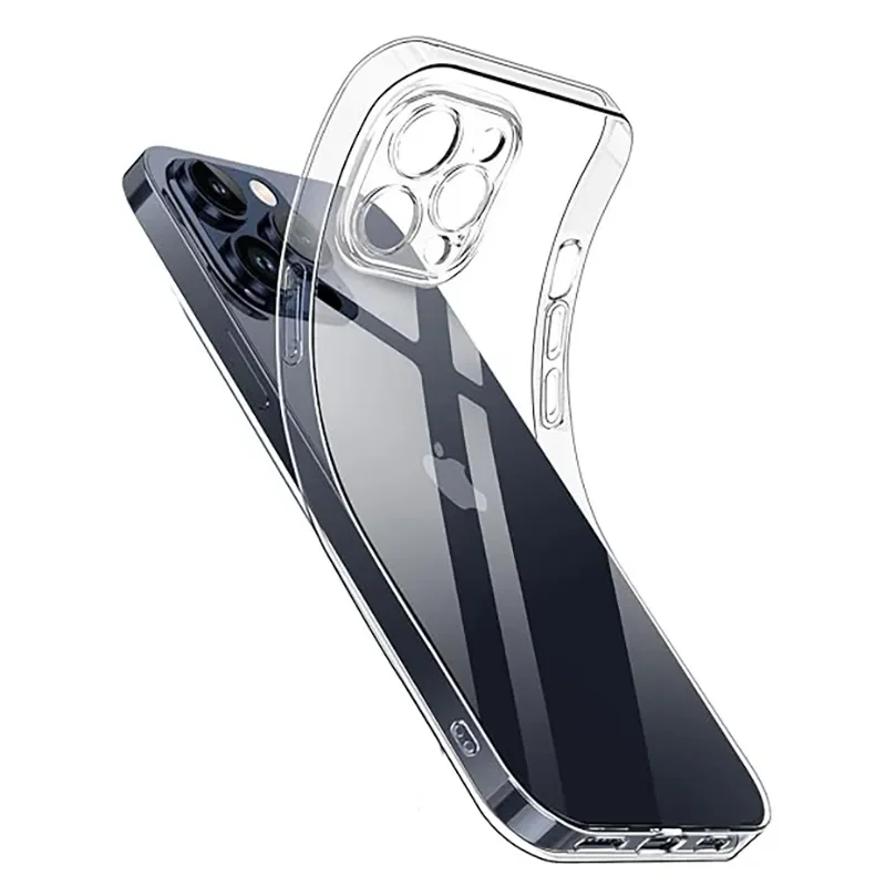 Ultra Thin Clear Silicone Case For iPhone 15 14 13 12 11 Pro Xs Max Mini XR X 7 8 6s Plus 6 SE 2020 2022 2016 5 5S Back Cover