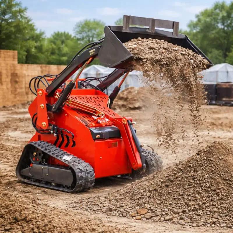 

Компактный гусеничный погрузчик-трактор с индивидуальной комплектацией, сертификаты Европа 5, CE, EPA, малогабаритный дизельный двигатель, настраиваемый под заказ