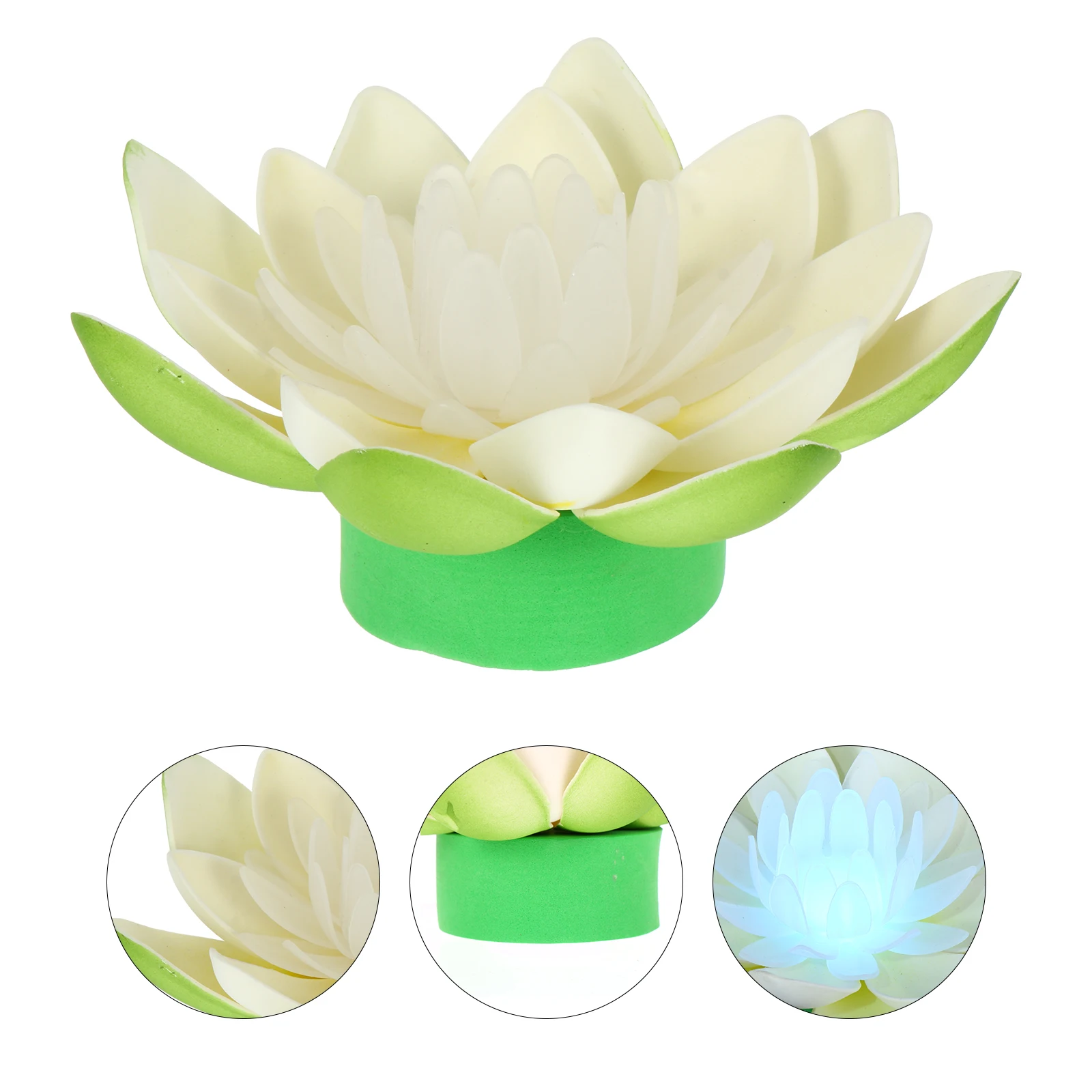 

EVA Lotus LED Light Operated Colorful Decoration Compact Led Lotus Light Size Lightweight Portable Night Lamp