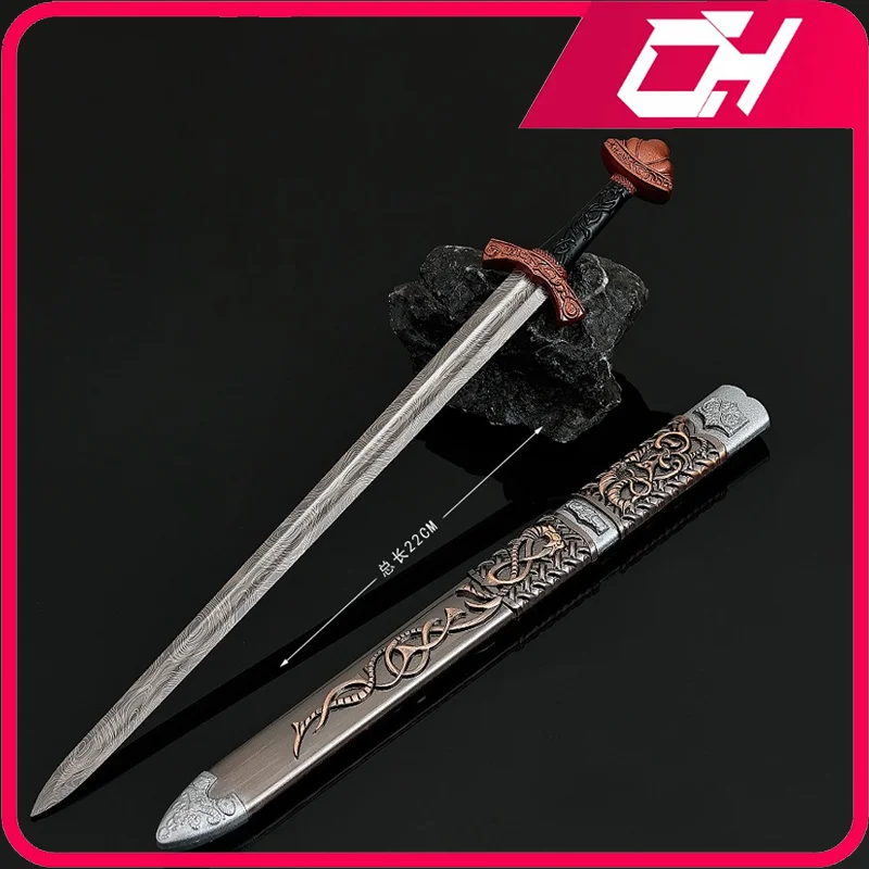 

22cm Viking Sword Model Cold Longsword Movies Peripheral Models Samurai Models Ornament Crafts Collections Festival Gift for Boy