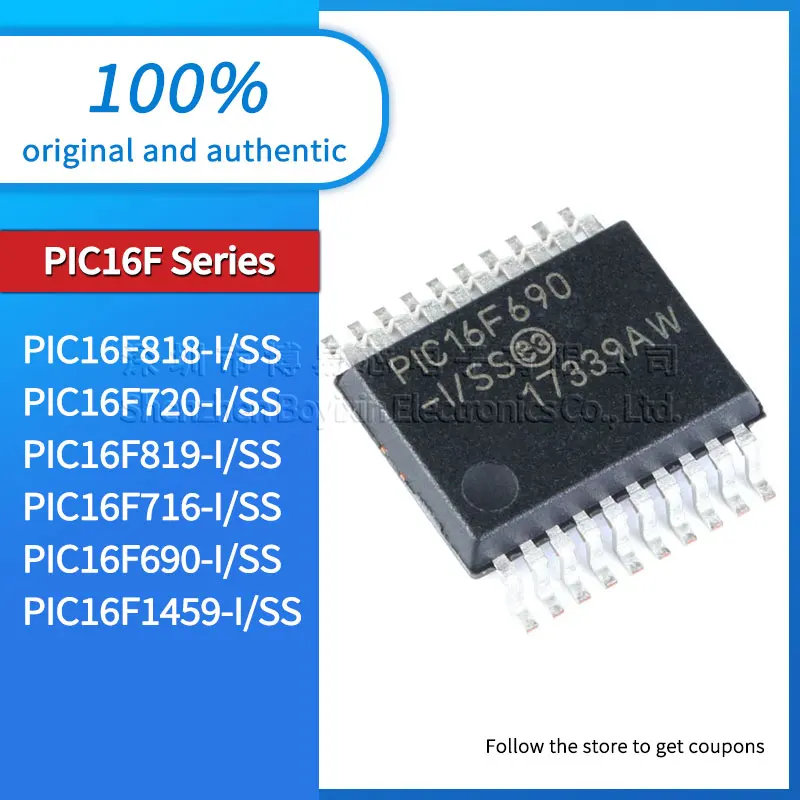 

PIC16F690 PIC16F716 PIC16F819 PIC16F720 PIC16F818 PIC16F1459-I/SS Black PC casing