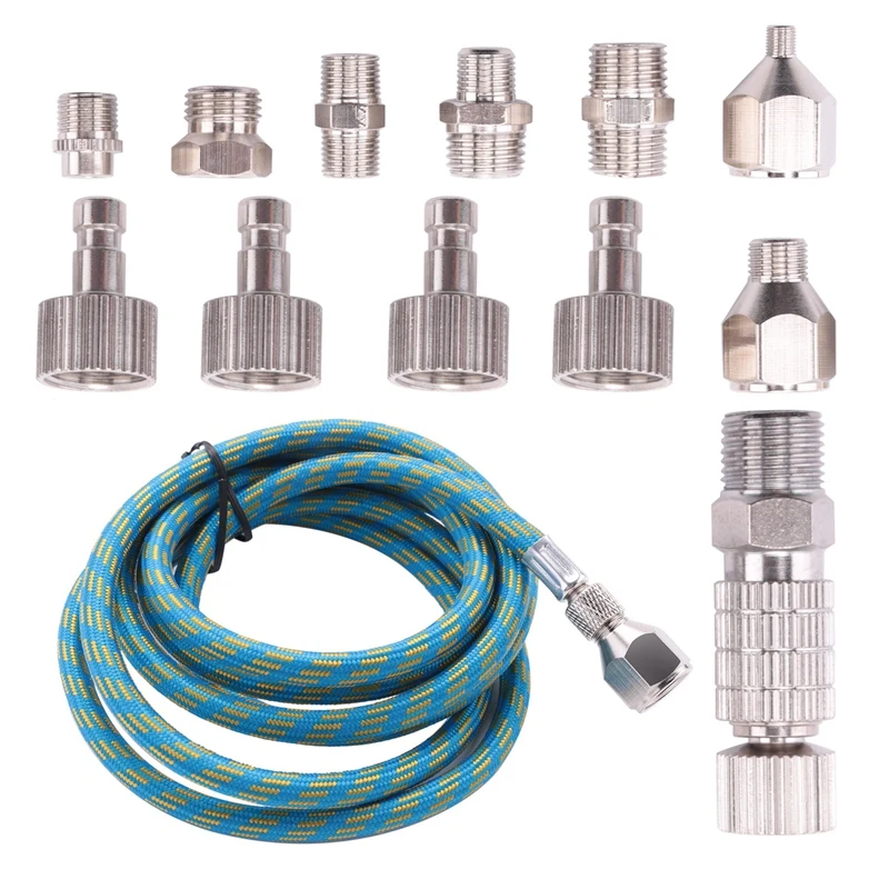 

Airbrush Adapter Set, Quick Release Airbrush Adapter Kit, Nylon Braided Air Hose, For Air Compressor And Airbrush Hose