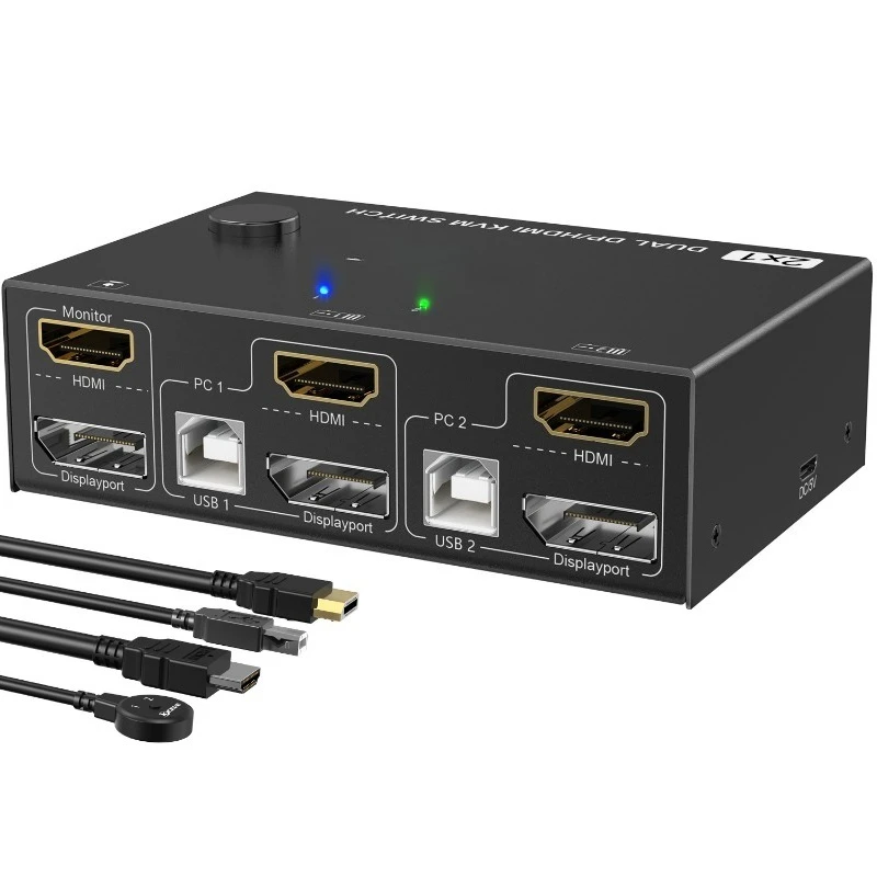 Usb 3.0 Hdmi Dp Kvm… - image