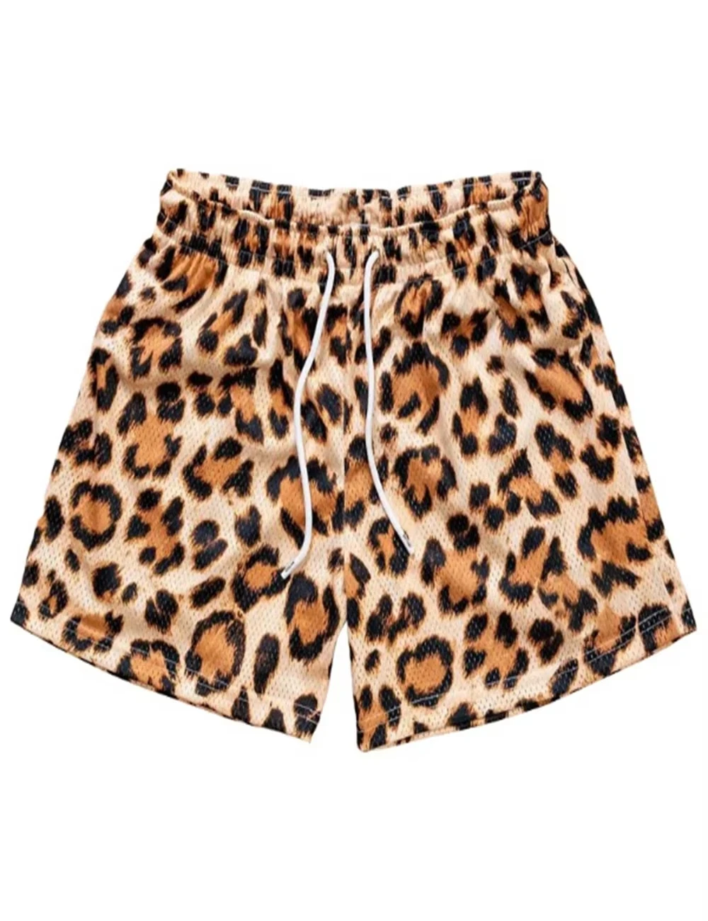 

2026 Summer Men's Shorts Leopard Print Beach Shorts Men's Classic Fashion Loose Basketball Sports Shorts Y2K