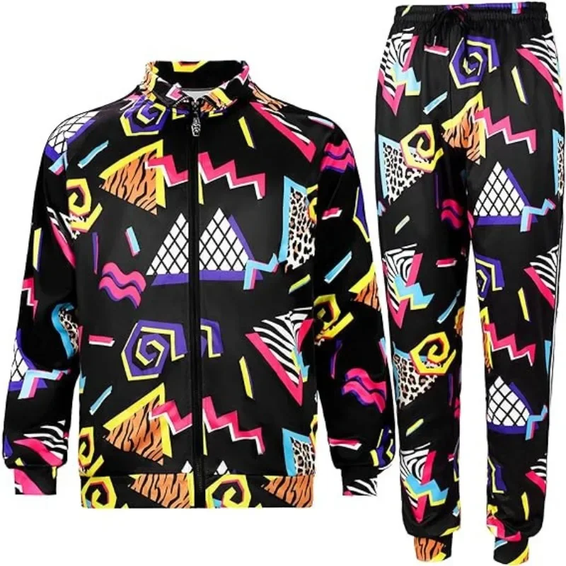 

New Arrival 70s 80s Disco Cosplay Costume SportsWear Cos Outfits Halloween Carnival Party Stage Performance Clothing Full Set