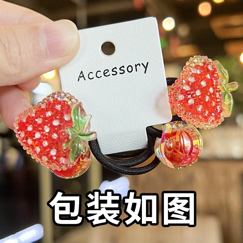 Cute Cartoon Elastic Hair Ties para meninas, Sugar Hair Ropes, 10Pcs