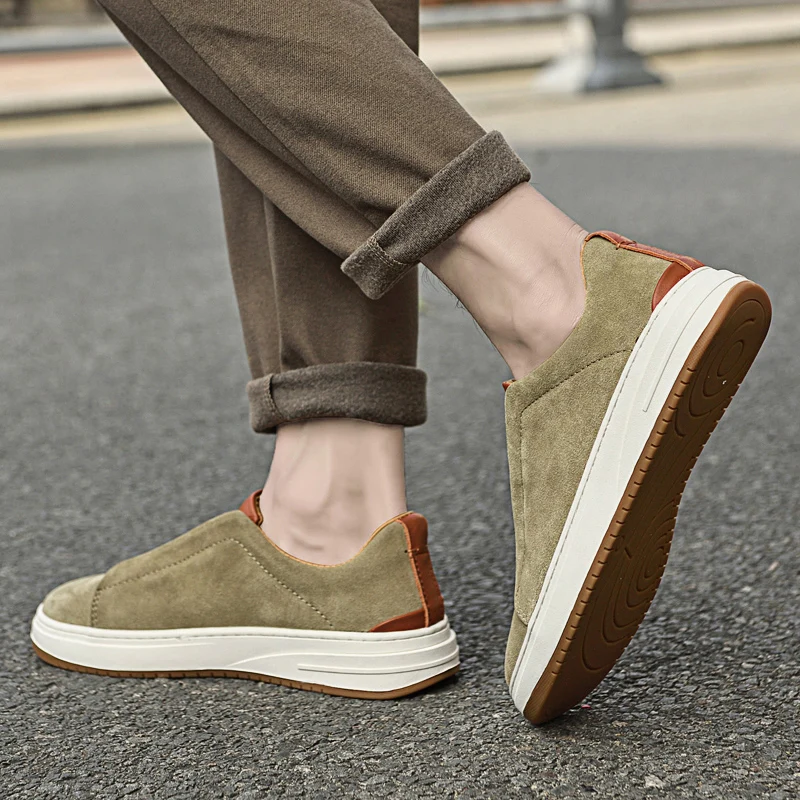 

Spring 2025 Men's White Sneakers - Couple Style, Trendy & Versatile, Lightweight Breathable & Height-Increasing
