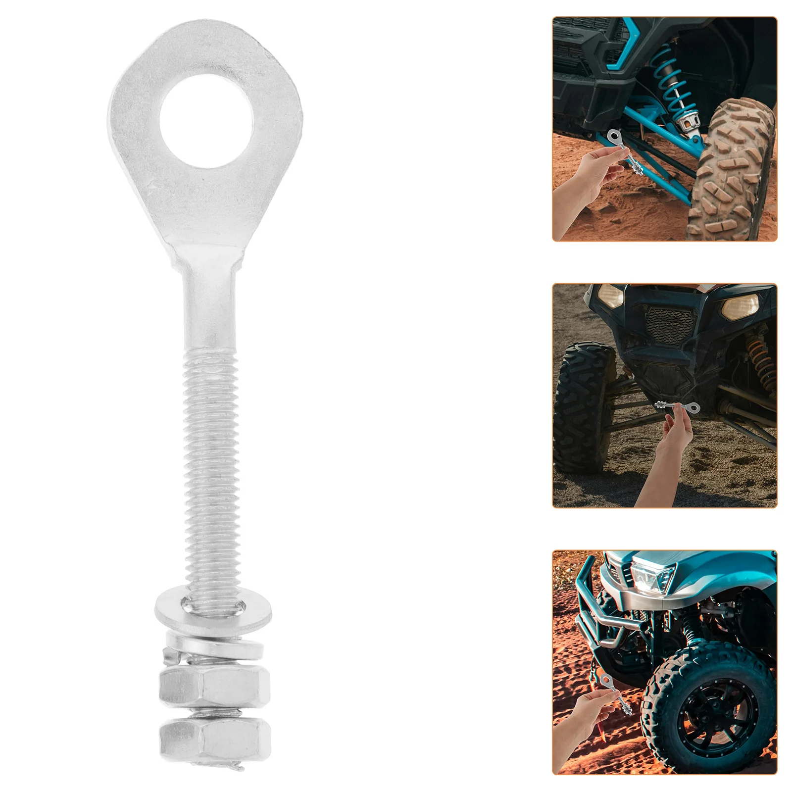 

2pcs Chain Adjuster Bolts Universal Fit For Motorcycle Atv Scooter Durable Metal Easy Install Enhanced Safety Versatile Design