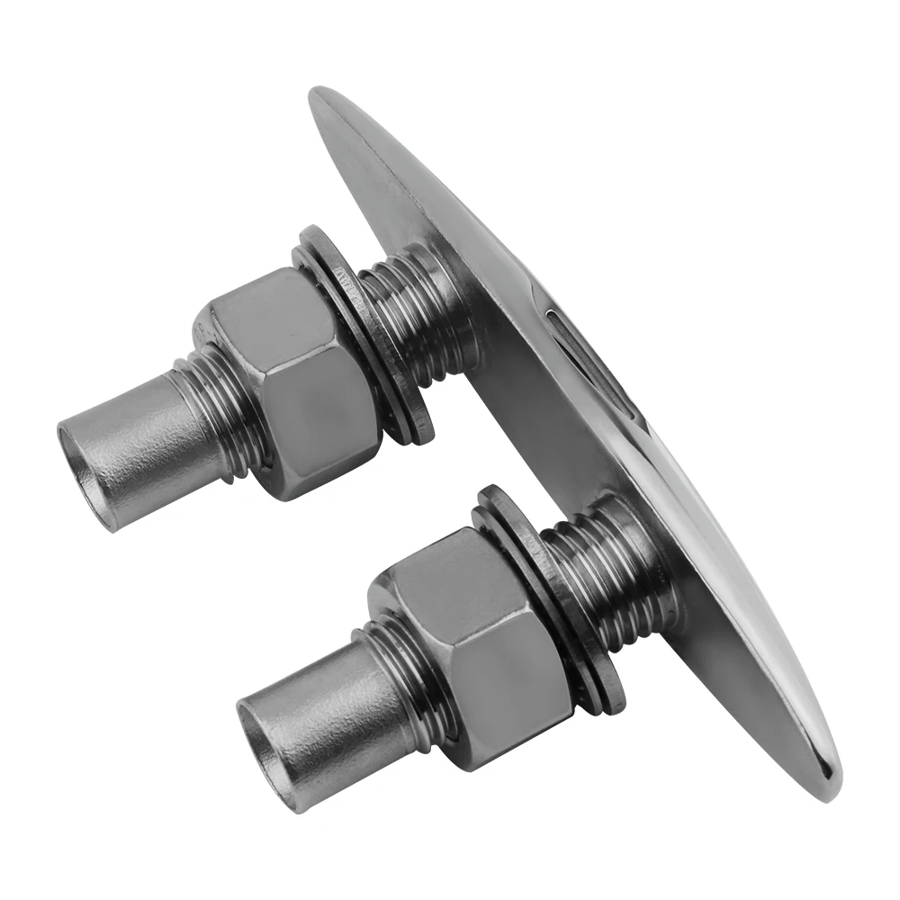 5/6 Inch Heavy Duty 316 Stainless Steel Boat Retractable Pull up Flush Mount Cleat Mooring Dock Neat Cleat Marine Hardware view 6