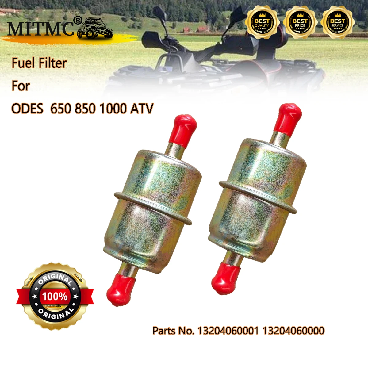 

2PCS Original Fuel Filter For Odes ATV 650 800 1000 UTV 800 Dominator X2 X4 Quad ATV 13204060001 13204060000