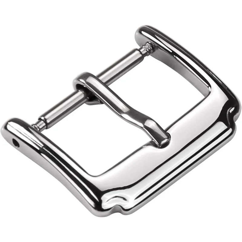 14mm 16mm 18mm 20mm cinturino in acciaio inossidabile fibbia donna uomo argento cinturino in metallo massiccio cinturino con chiusura accessori per cinturino