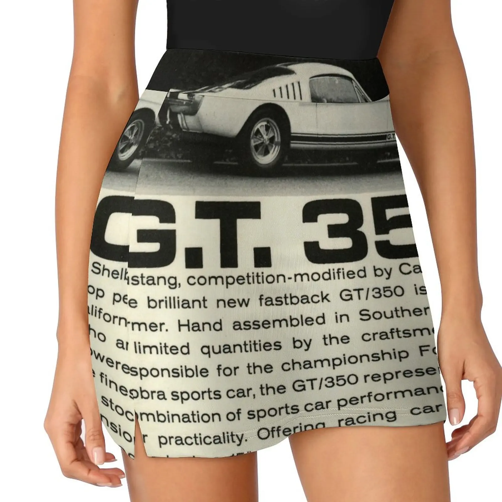 GT 350 Shelby Mustang Mini Skirt sexy short mini skirts short skirt for women korean style clothing
