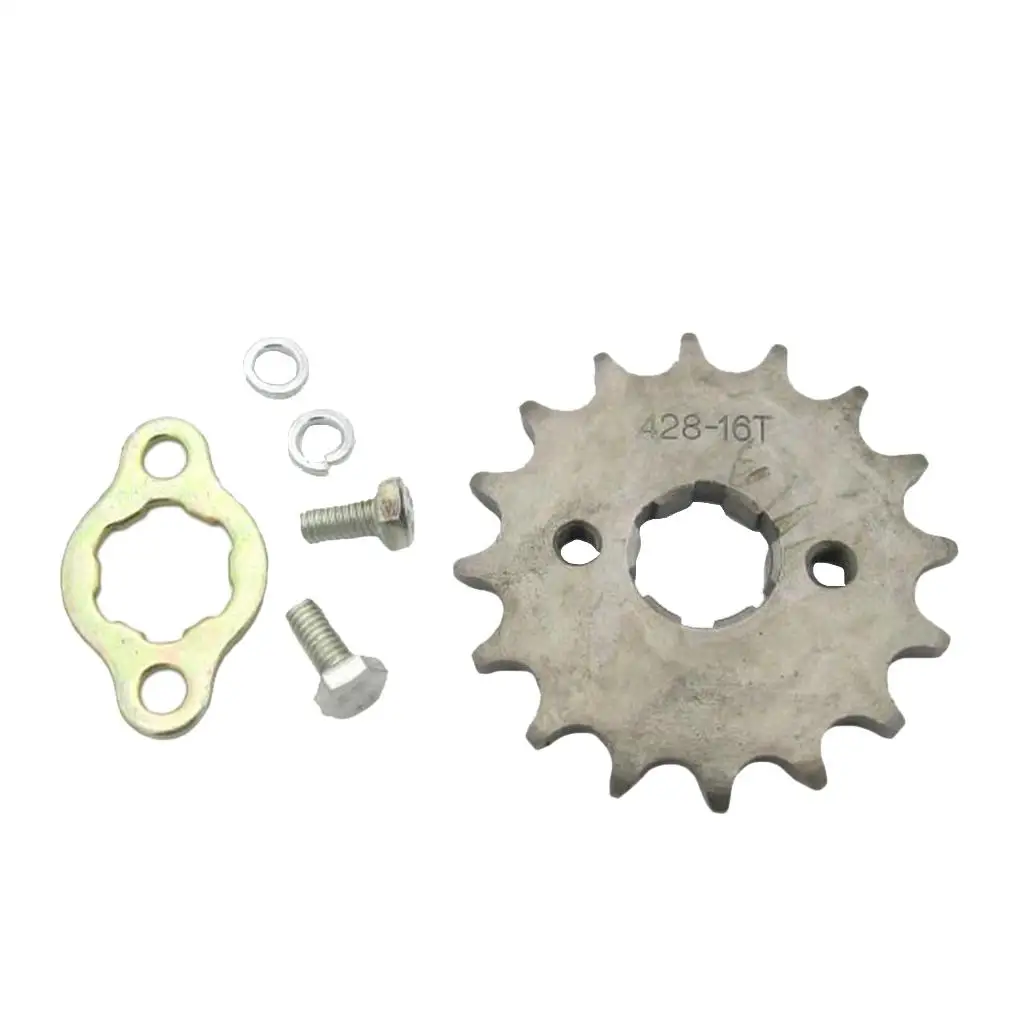 ATV Front Sprocket Cog 428 Drive Chain 16 16T Mounting Hole 34mm 20mm Shaft Drive Sprocket Front Sprocket Cog Chain - view 3