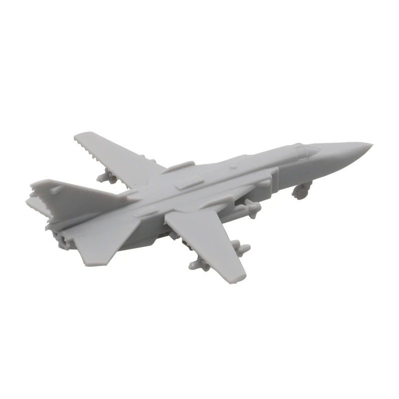 10PCS Multipurpose Fighting Aircraft SU-24 Resin Model with Landing Gear Simulation Battle-plane Puzzle Toys 1/2000 700 400 350