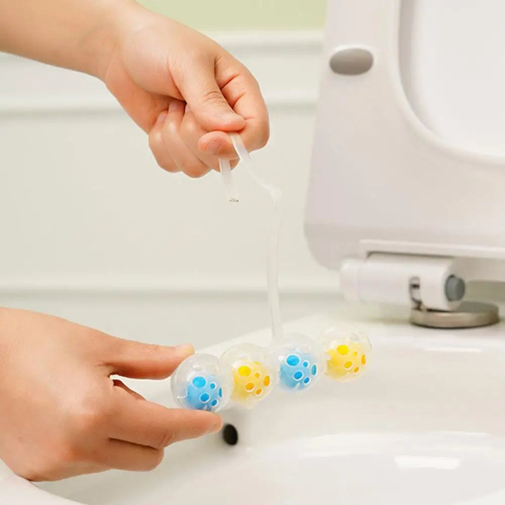 Detergente per WC Palla per WC Appesa Detergente per WC Palla Sporco Deodorante Decontaminazione Pulizia delle bolle Pulisce l'urina blu Toi H2S9