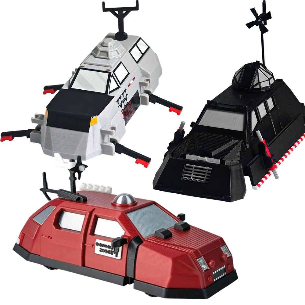Model samochodu 3D, wydrukowany na druku 3D, Storm Chaser Dominator 3 Tiv 2 Interceptor, pojazd pancerny do ścigania tornad, zabawka, ozdoba na biurko, prezent dla miłośników burz.