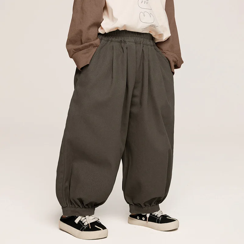 Spring Fall Boys\' pants Korean style Kids loose Lantern pants Children\'s cotton casual Trousers 2-7Y