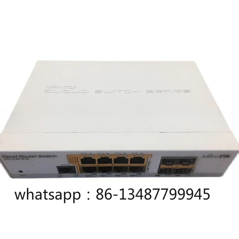 

CRS112-8P-4S-IN Eight Port Switch CRS112-8P-4S-IN Nine Port Switch New