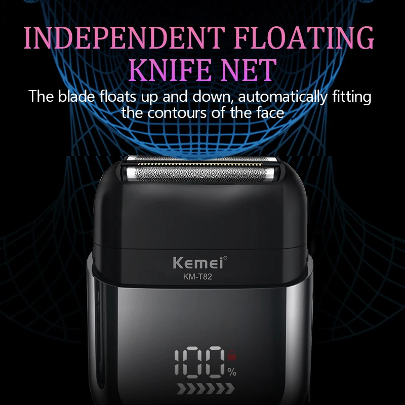 Golarka elektryczna Kemei Mini przenośna golarka elektryczna maszynka do golenia dla mężczyzn USB akumulatorowa wodoodporna golarka do biura podróży km-t20