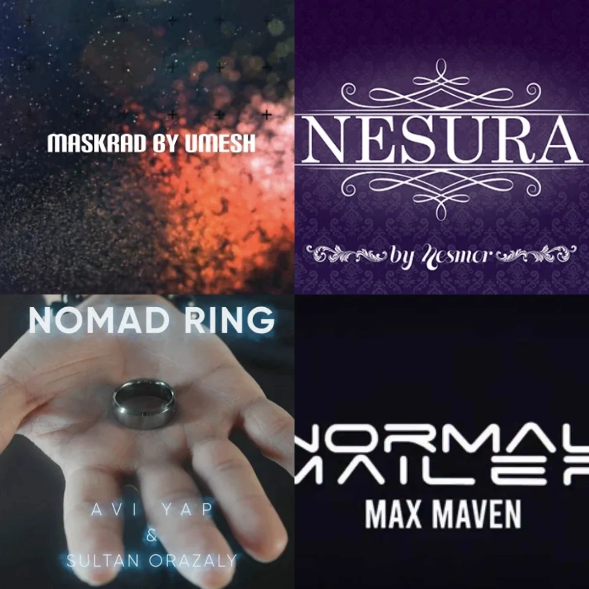 Maskard by Umesh, a.net ura by a.net mor,Nomad Ring by AfriYap & cuts tan Orazaly,Normal Lesser by Max Maven - Magic Tricks