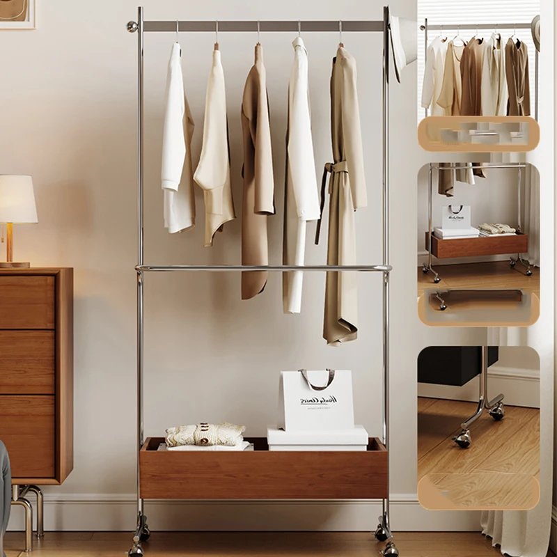 

Floor French Coat Racks Minimalist Vintage Bedroom Nordic Coat Racks Modern Living Room Tendedero Ropa Plegable Furniture